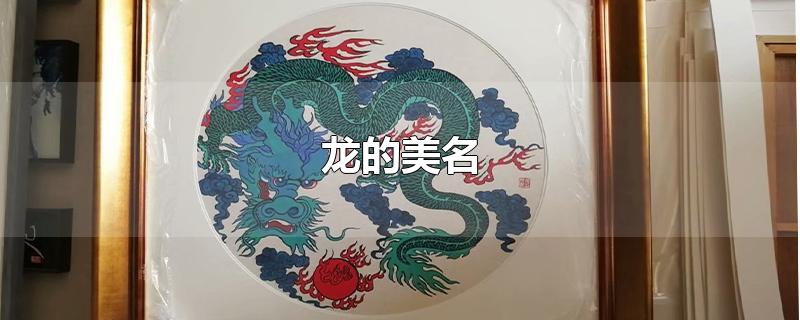 中华民族的象征龙的美名