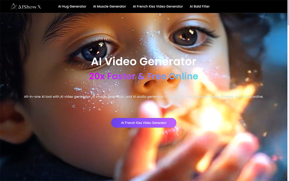 AIShowX：一款免费的AI图像和AI音视频创作平台
