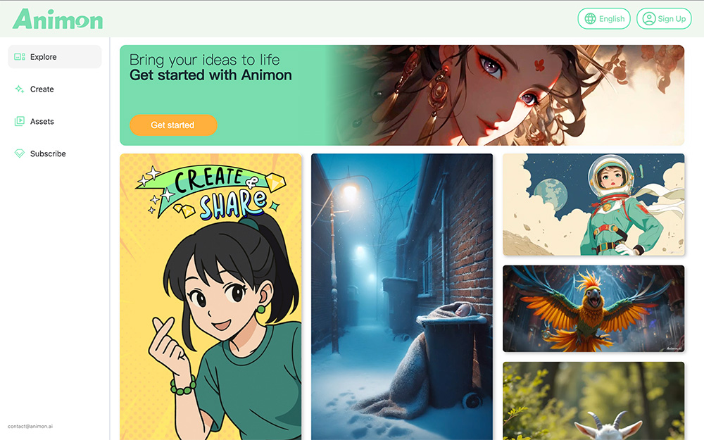 Animon：全球首个专注于动漫制作的 AI 视频生成平台