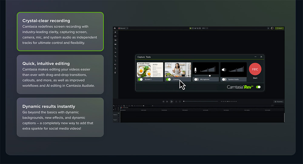 Camtasia：一款集屏幕录制和视频编辑功能于一体的AI工具