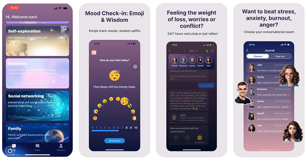 EmoxCare:一款免费的AI心理咨询师IOS应用程序