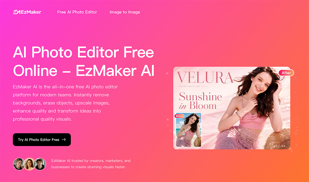 EzMaker AI｜免费全能在线AI图片编辑&生成平台