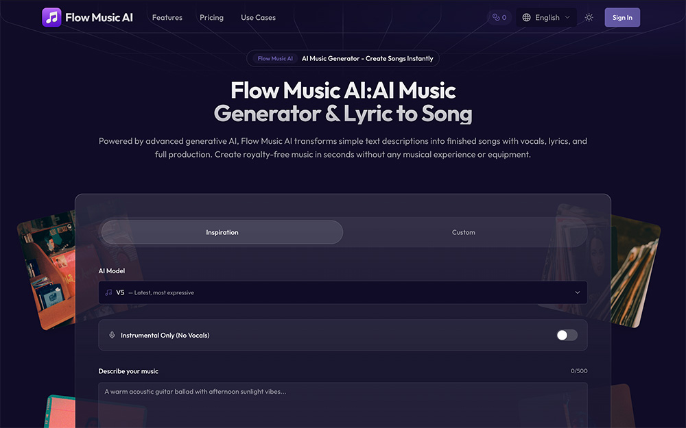 Flow Music AI：免费AI音乐生成工具