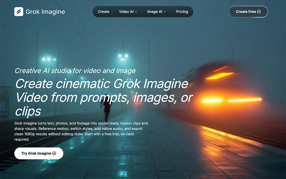 Grok Imagine Video官网插图