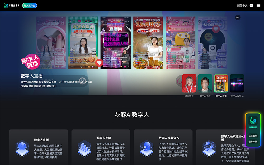 灰豚数字人