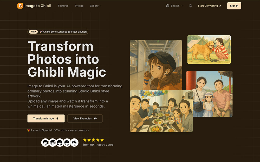 Image to Ghibli —AI照片转吉卜力风格