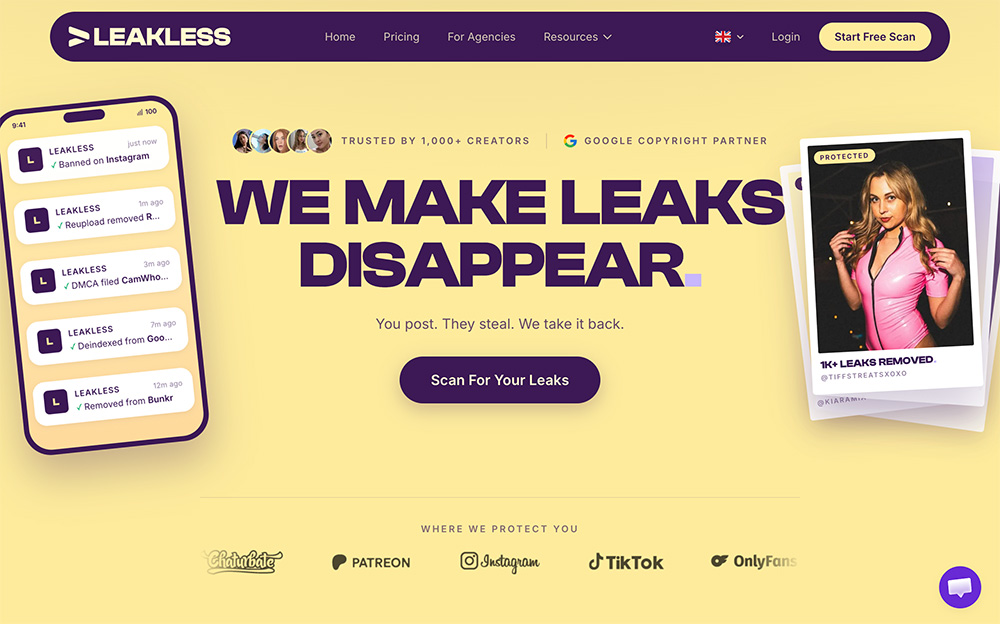 Leakless：专业DMCA版权防护与全网内容监控平台