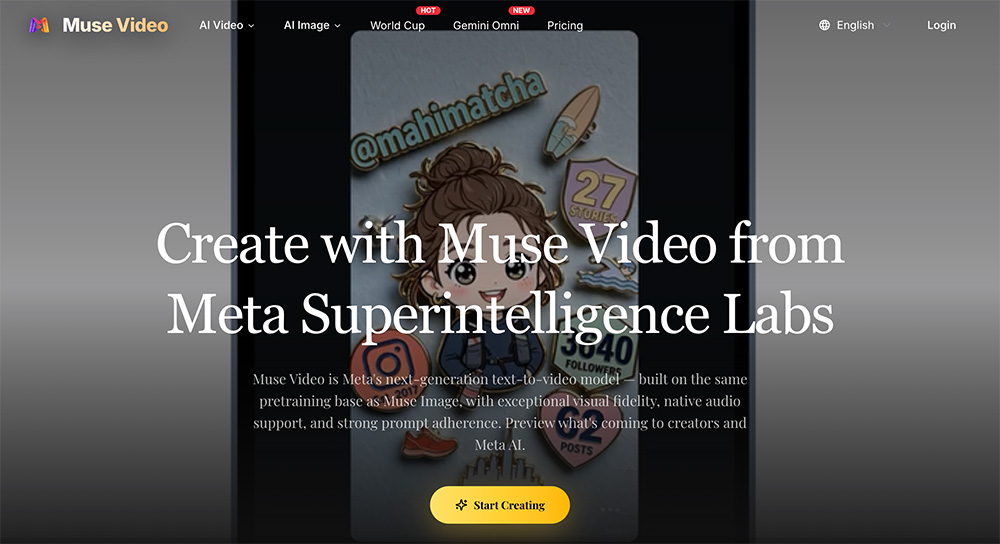 Muse Video AI官网插图