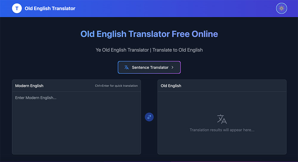 Old English Translator：一款在线古英语翻译AI工具