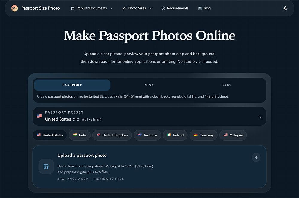 Passport Size Photo Maker