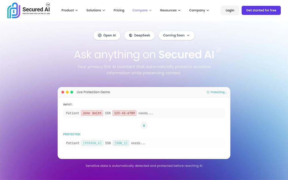SecuredAI官网插图
