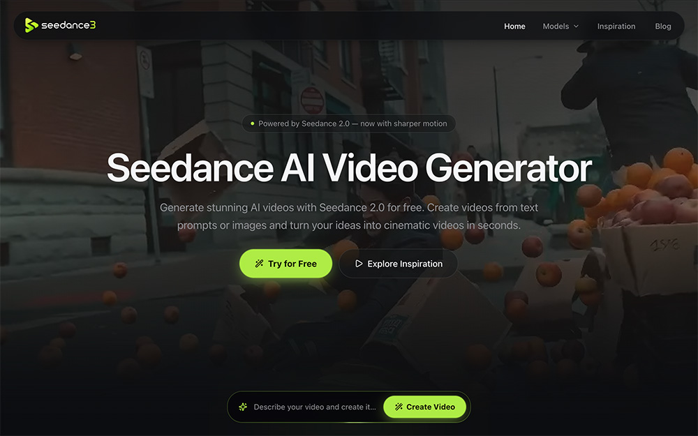 Seedance AI Video Generator官网插图