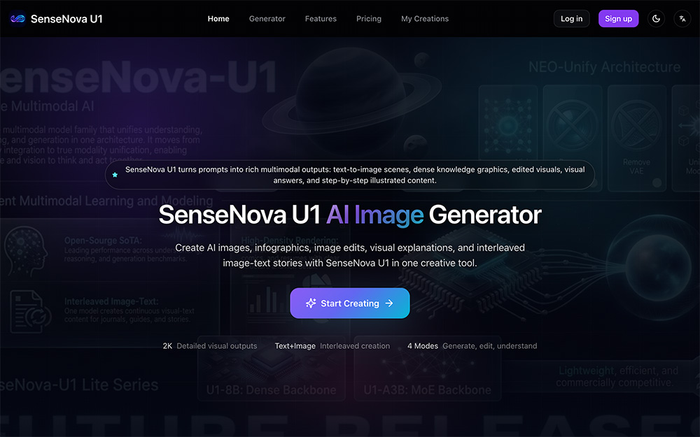 SenseNova U1官网插图
