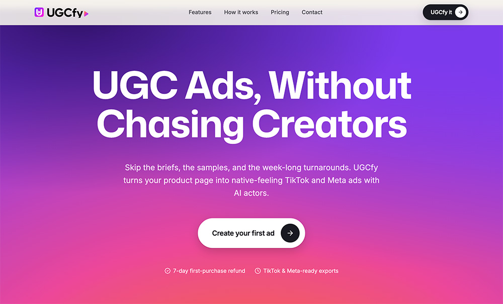 UGCfy AI官网插图