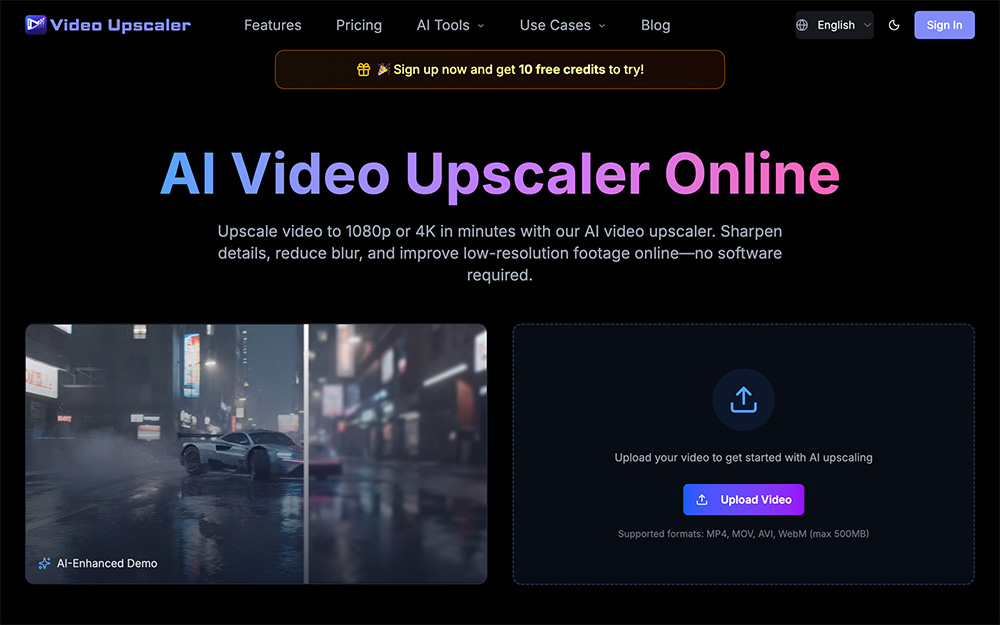 Video Upscaler官网插图