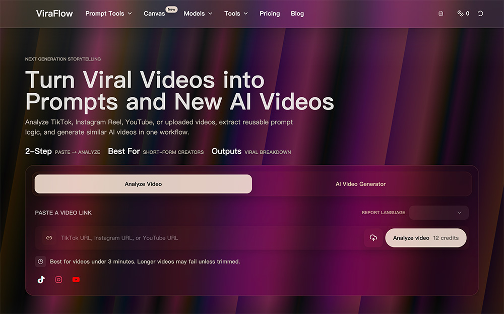 ViraFlow官网：画布式全链路AI视频项目创作工作站