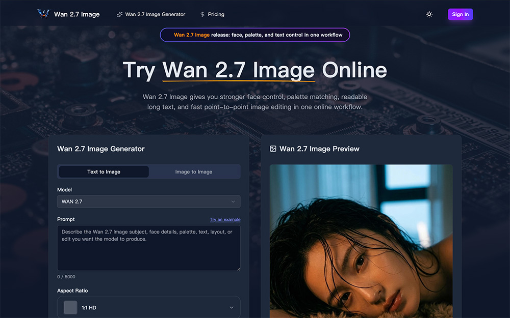 Wan 2.7 Image模型：一站式AI图像创作与编辑模型